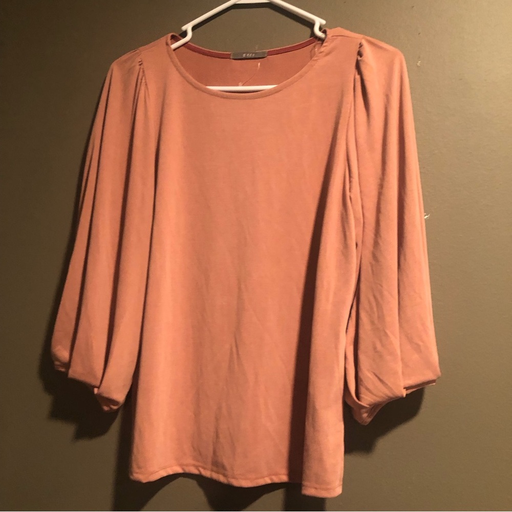 Gyft pleated Sleeves Top Small
